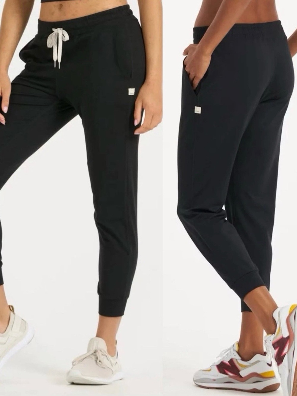 Vouri Women’s Performance Drawstring Joggers Leggings with Pockets Black Size XS - Picture 2 of 5